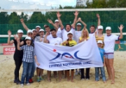 Команда ГК «АЯК» в турнире по пляжному волейболу