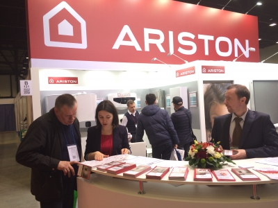 Водонагреватели нового поколения Ariston на выставке «Аква-терм» в Санкт-Петербурге